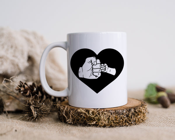 Dad and Baby Fist Happy Father's Day Celebration Dad Love Dad's Day Man Male Parental Daddy's Special Day Paternal Recognition Parenting Appreciation SVG JPG PNG Cricut Sublimation Print Cutting Designs