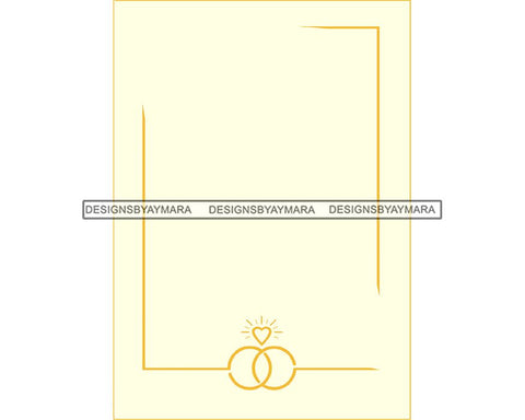 Wedding Card Marry Lovely Couple Wife Husband Marriage Happy Romantic Celebration Engagement Bride Groom SVG Cutting Files