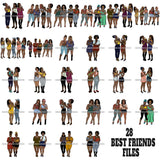 Bundle 28 Best Friends Forever Drinking Chilling  SVG Files For Cutting and More!