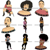 Super Special Bundle 100 Melanin SVG Files Only For $19.99 Retail price $250 Graphics For Cutting and More!