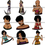 Super Special Bundle 100 Melanin SVG Files Only For $19.99 Retail price $250 Graphics For Cutting and More!