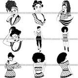 Super Special Bundle 100 Melanin SVG Files Only For $19.99 Retail price $250 Graphics For Cutting and More!
