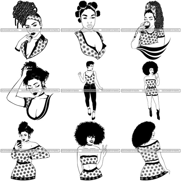 Super Special Bundle 100 Melanin SVG Files Only For $19.99 Retail price $250 Graphics For Cutting and More!