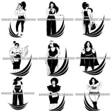Super Special Bundle 100 Melanin SVG Files Only For $19.99 Retail price $250 Graphics For Cutting and More!
