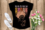 Brown Sugar Melanin Woman Sparkles African American Female Nubian Designs For T-Shirts Sublimation Print Cut Cutting SVG PNG JPG Vector Files