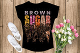 Brown Sugar Melanin Woman Sparkles African American Female Nubian Designs For T-Shirts Sublimation Print Cut Cutting SVG PNG JPG Vector Files