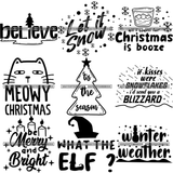 CHRISTMAS MEGA BUNDLE 54 Designs Christmas svg Winter svg Holidays svg Cut Files Cricut Silhouette