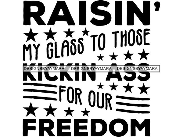 4th of July SVG Quotes Cut Files For Silhouette and Cricut