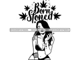 Woman Smoking Pot Deadlock Braids Hairstyle Rasta Queen Blunt Weed Cannabis 420 Marijuana Stoner High Life .SVG Cut File For Silhouette and Cricut