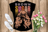 Brown Sugar Melanin Woman Sparkles African American Female Nubian Designs For T-Shirts Sublimation Print Cut Cutting SVG PNG JPG Vector Files