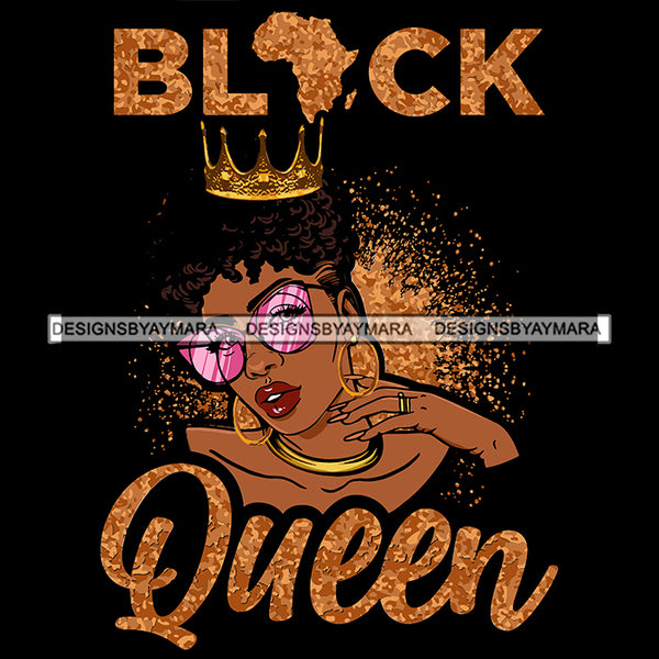Bundle 5 Afro Black Women Unapologetically Dope Melanin Black Queen Quotes Diva Layered SVG Cut Files For Silhouette Cricut and More!