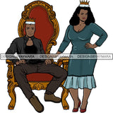 King and Queen Rey Reina Couple Life Goals PNG Print Files Not For Cutting
