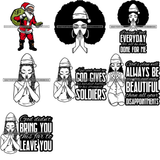 Mega Bundle 106 Christmas Designs Cold Weather Snow Santa Winter SVG PNG JPG Cutting Designs Silhouette Sublimation