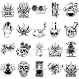 Bundle 20 Marijuana Cannabis Hashish Weed Leaf Grass Dope 420 Hemp Pot Joint Blunt Stoned High Life SVG Cutting Files