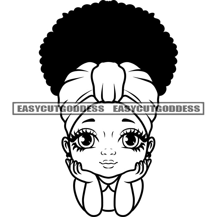 Baby Girl Faces Clip Art Set – Daily Art Hub // Graphics, Alphabets & SVG