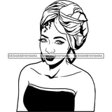 Bundle 20 Beautiful Woman Turban Head Wrap Hairstyle SVG Files For Cutting and More!