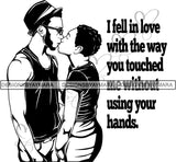 Afro Couple SVG Cut Files For Silhouettes and Cricut