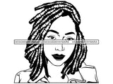 Afro Woman SVG Braids Dreads Hairstyle African American Ethnicity Nubian Beauty Salon Make Up Model Queen Diva Classy Lady Princess