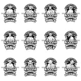 Bundle 12 Birthday King Afro Black King Man Handsome Men Melanin African American Male PNG JPG SVG Cutting Files For Silhouette Cricut and More!