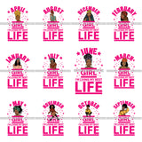Bundle 12 Birthday Diva Celebration Happiness Cumpleanos SVG JPG PNG Vector Clipart Cricut Silhouette Cut Cutting