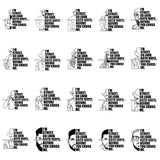 Bundle 20 Afro Man I'm Street So Look Both Ways Before You Cross Me Savage Quotes SVG PNG JPG Cutting Files For Silhouette Cricut Cut Cutting