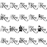 Bundle 20 Handsome Black King African American Gangster Male Power Respect Bearded Man PNG JPG SVG Cutting Files For Silhouette Cricut and More!