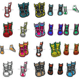 Bundle 20 Sneakers Sport Running Shoes Tennis Casual Outfit SVG JPG PNG Layered Cutting Files For Silhouette Cricut and More
