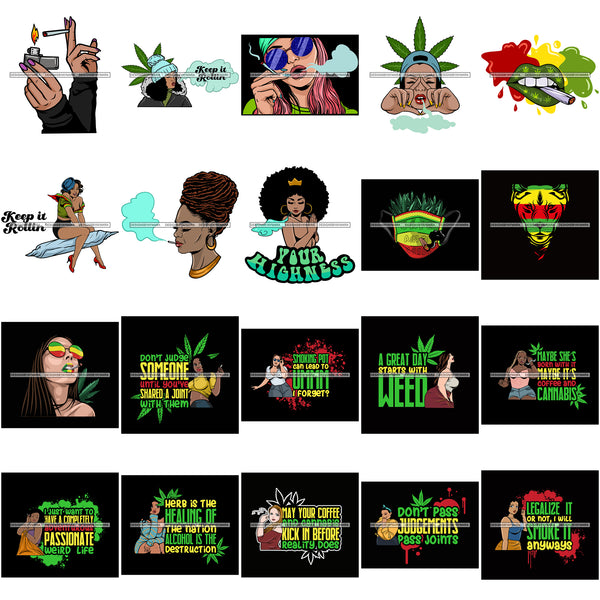Mega Bundle 1000+Ganja Designs Mary Jane 420 Grass Weed Marijuana Cannabis Pot Blunt Joint Herbs Deigns Sublimation SVG PNG JPG Cutting Files  SVG PNG JPG Cutting Designs Silhouette Sublimation Designs