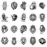 Bundle 20 Lion King Animal Wild Power Growling Furious SVG JPG PNG Vector Clipart Cricut Silhouette Cut Cutting
