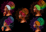 Bundle 5 Afro Woman Messy Bun Puff Brave Flawless Attitude Power Hair Quotes Black Girl Magic Melanin Popping Nubian Queen JPG PNG Clipart