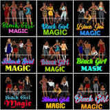 Bundle 9 Black Girl Magic Friends Together Melanin Queen Brown Sugar Dope Diva .SVG Cut Files For Silhouette Cricut and More!