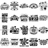 Bundle 20 Weed Cannabis Marijuana SVG Quotes Cut Files