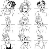 Special Bundle 50 Afro Beautiful Woman SVG Only For $10.99 Cutting Files For Silhouette and Cricut