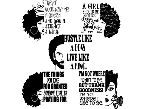 Afro Beautiful Black Woman SVG African American Ethnicity Afro Puffy Hairstyle Beauty Salon Queen Diva Classy Lady  Beautiful People Beauty Salon Princess