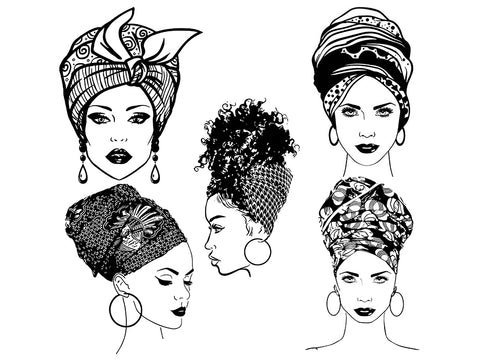 Afro Beautiful Black Woman SVG African American Ethnicity Afro Puffy Hairstyle Beauty Salon Queen Diva Classy Lady  Beautiful People Beauty Salon Princess