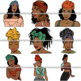 Bundle 9 Afro Independent Successful Woman SVG Cutting Files For Silhouette Cricut and More