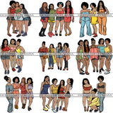 Bundle 9 Sexy Ladies Getaway PNG Files For Print