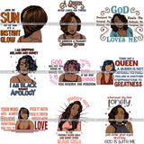 Bundle 9 Afro Independent Successful Woman SVG Cutting Files For Silhouette Cricut and More