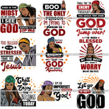 Bundle 9 Black Proud Woman God Blessings Life Quotes SVG Files For Cutting and More