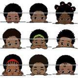 Bundle 9 Peek a Boo I See You Baby Boo PNG File For Print Not For Cutting