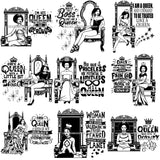 Bundle 9 Afro Queen Goddess Melanin Nubian Glamour .SVG Cutting Files For Silhouette and Cricut