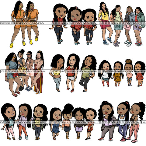 Bundle 9 Ladies Trip Getaway PNG File For Print