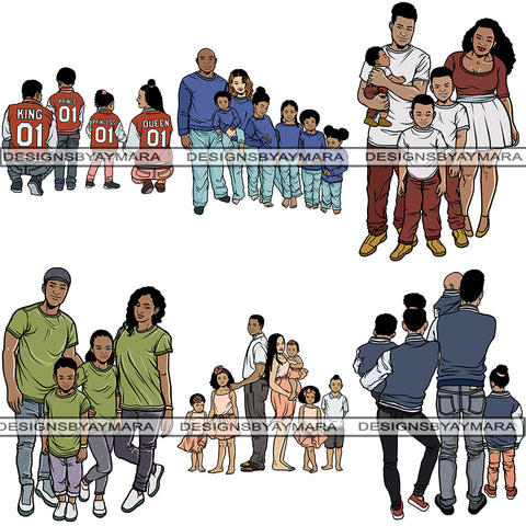 Bundle 6 Family Love #1 PNG Files For Print