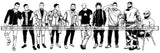 Bundle of Handsome Man SVG Fashion Model Confidence Male Attractive Men Power .SVG .EPS .PNG .JPG Vector Clipart Cricut Circuit Cut Cutting