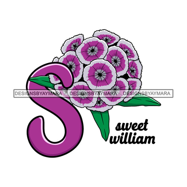 Bundle 26 Alphabet Flowers Letter Fonts Nature Floral Creative Kit Typography Type Decorative Lettering Words SVG JPG PNG Layered Cutting Files For Silhouette Cricut and More