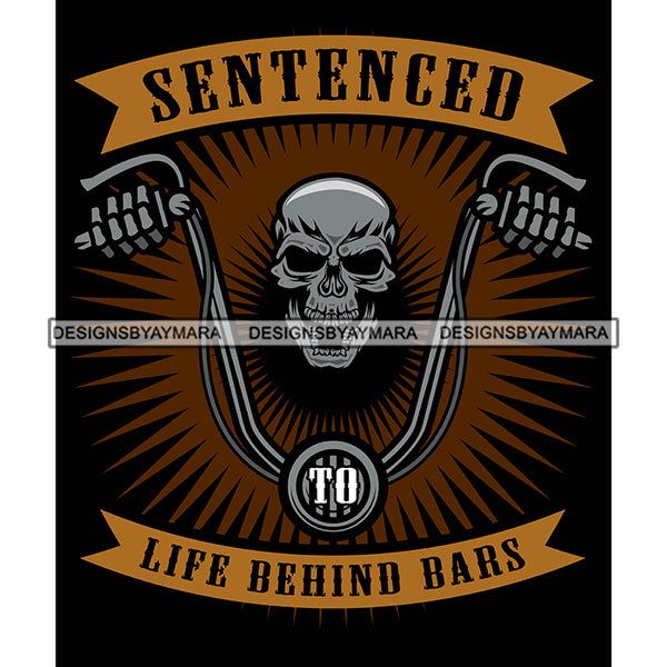 Motorcycle Biker Life Quote Speed Adventure Competitive Sport Black Background SVG JPG PNG Vector Clipart Cricut Silhouette Cut Cutting