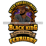 Sexy Afro Man King February Birthday Fashion Model Confident Watch Feather Hat Style SVG JPG PNG Vector Clipart Cricut Silhouette Cut Cutting