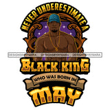 Sexy Afro Man King May Birthday Shirtless Dollar Sign Necklace Baseball Cap Style SVG JPG PNG Vector Clipart Cricut Silhouette Cut Cutting