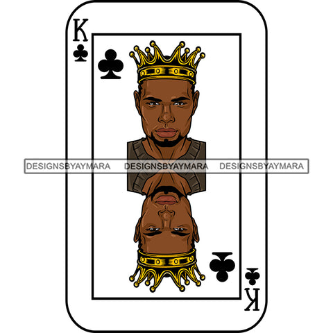 Ace King Man Royalty Blackjack Casino Card Game Attractive Black Man Bearded Hipster Male Guy Hombre Macho Manly SVG Files For Cutting