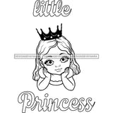 Adorable Baby Girl Little Princess Child Kids Children Infant Toddler Innocent Love Cute Childhood Happy Joy Smile SVG JPG PNG Vector Clipart Cricut Silhouette Cut Cutting